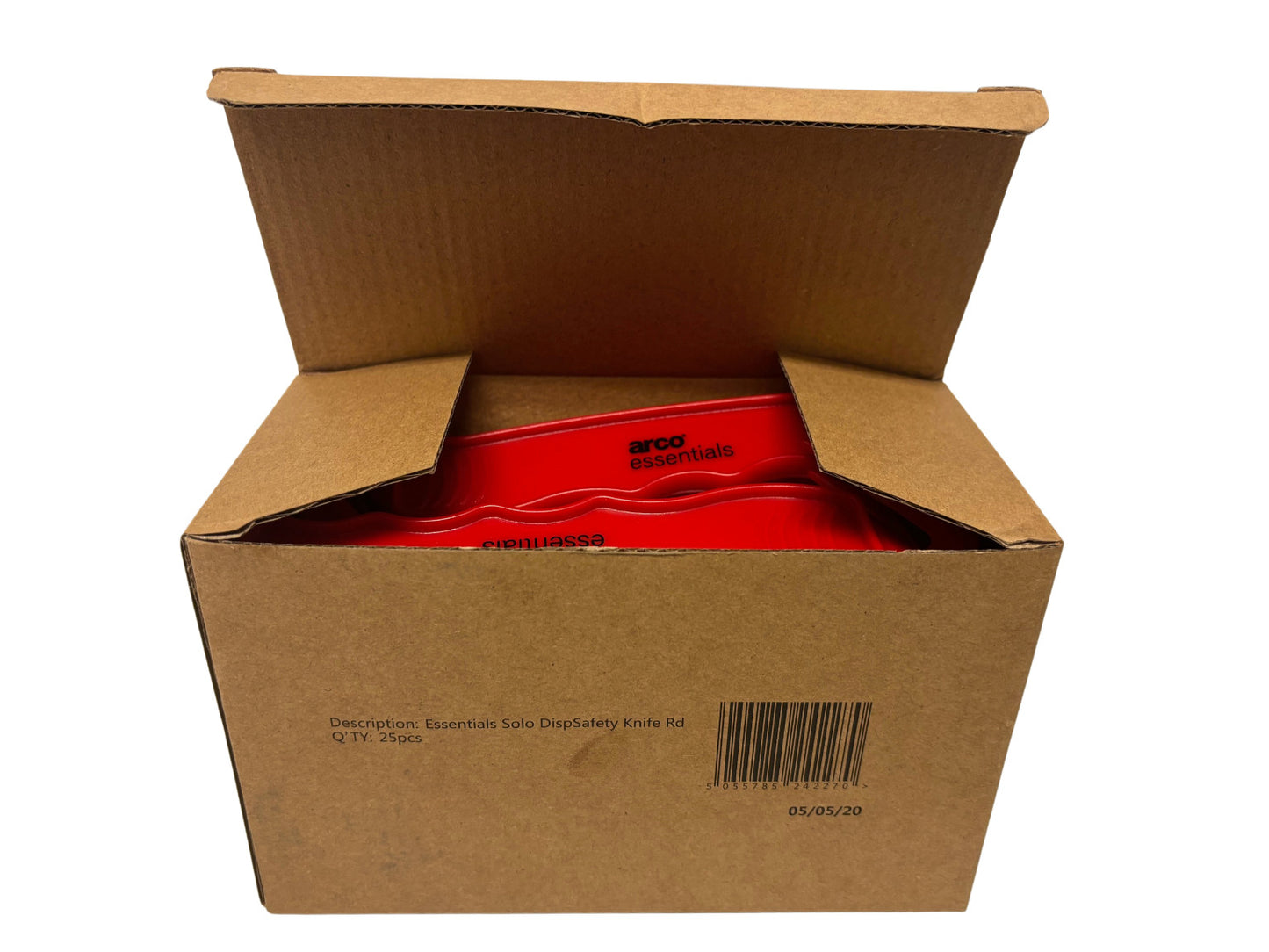 500 (20 Boxes of 25) x ARCO Safety Knife box of shrink tape cutter FREEPOST