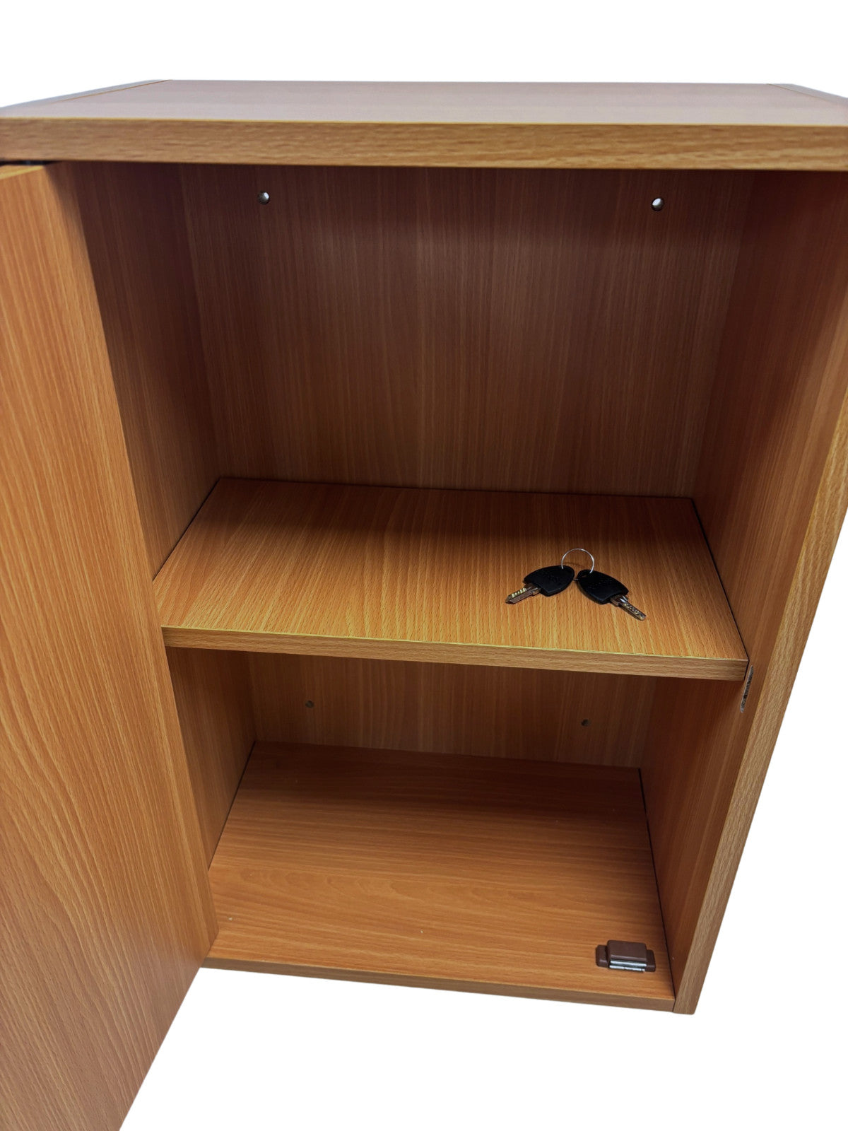 2 x Wall Cupboards Lockable Flat Pack 56/38/24 Quality Versatile Office