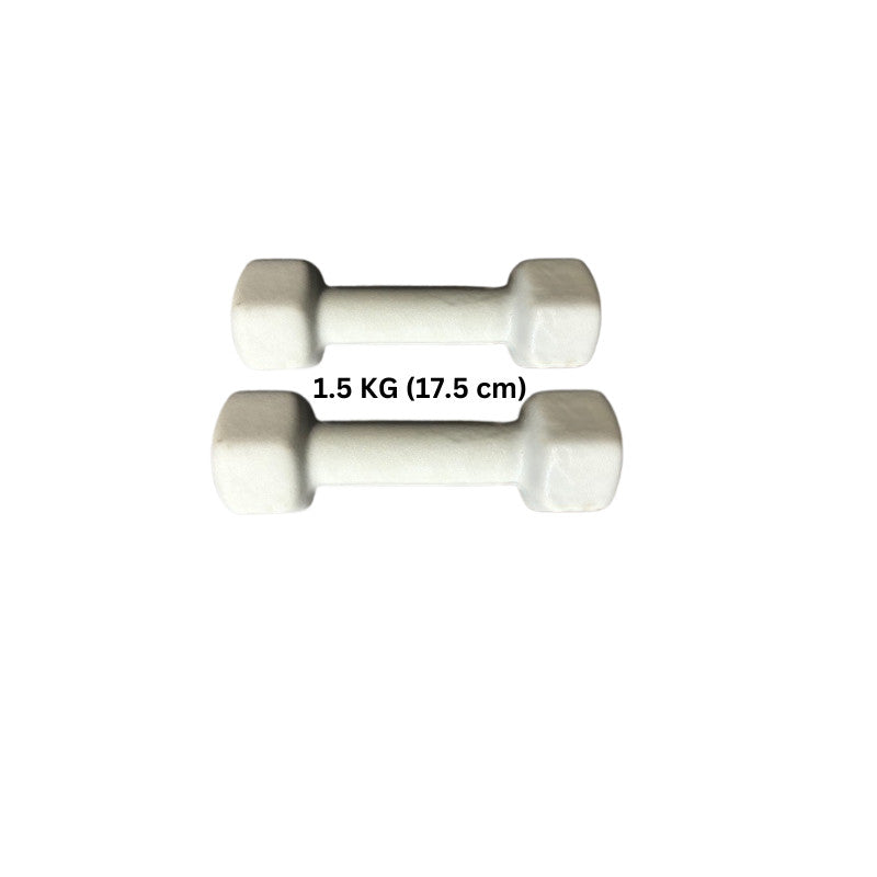 Hex Dumbbell Pairs Weight Set — 1kg to 10kg, Non-Slip Rubberised Gym Weights